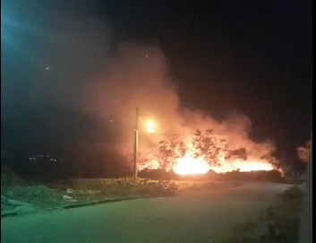 Incêndio registrado em área caatinga no Alto do Riachinho, em Salgueiro